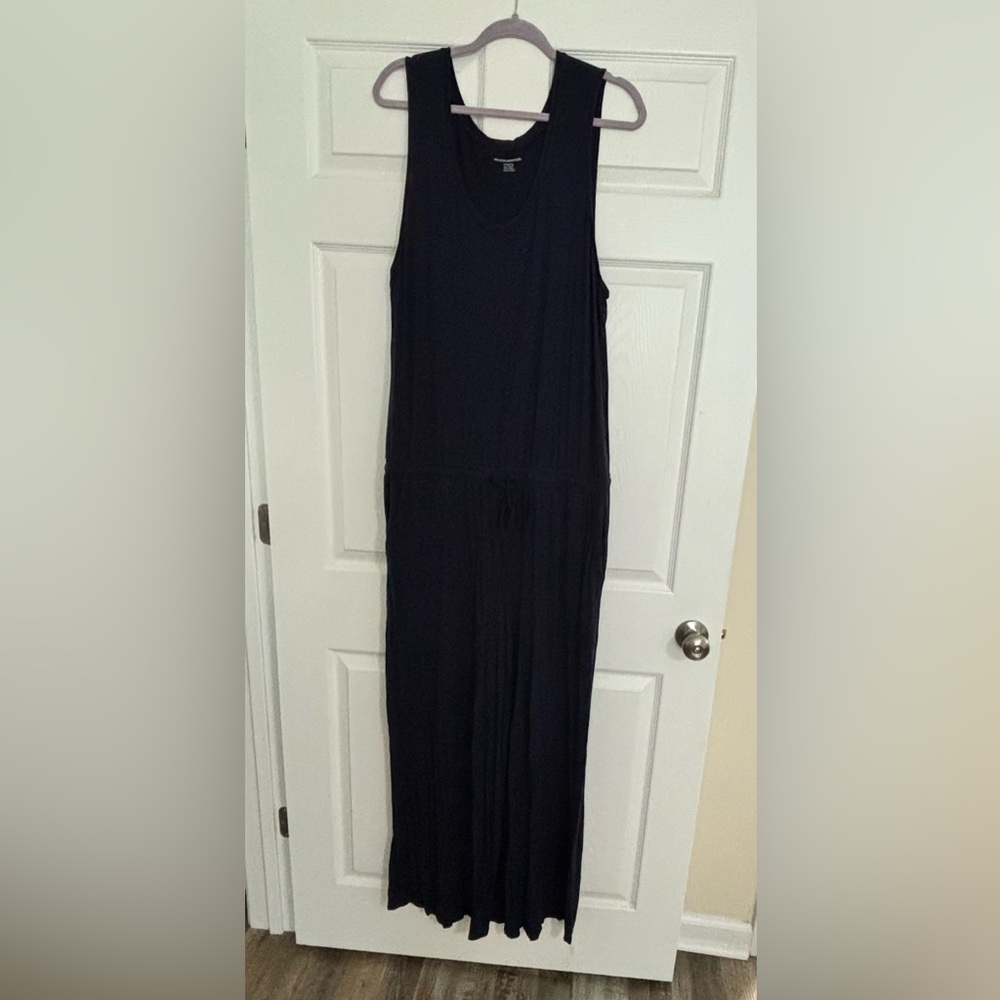 Sleeveless Navy Maxi Jumpsuit